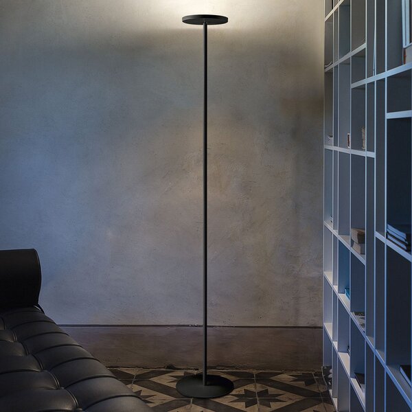 Linea Light Joshua LED podna lampa u crnoj boji, prigušiva, Crno, Dnevni boravak/blagovaonica, Metal