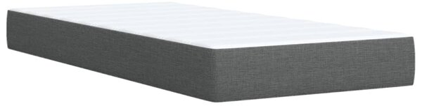 Krevet box spring s madracem tamnosivi za 1 osobu tkanine - Siva / jedna veličina