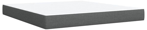 Okvir kreveta s oprugama i madrac svjetlosivi 180x200cm tkanina - Siva / 180 x 200 cm