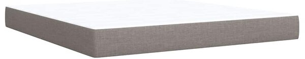 Krevet s oprugama i madracem smeđesivi 180x200 cm tkanina - Tupe / 180 x 200 cm