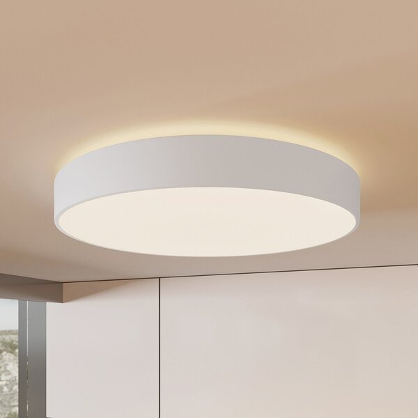 Arcchio LED stropna svjetiljka Vanida, bijela, Ø 60 cm, gore/dolje, prigušiva, Bijela, Kuhinja, Aluminij