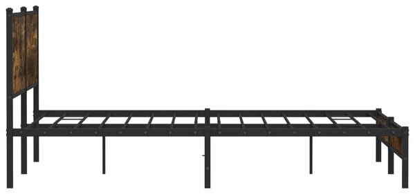 Metalni okvir kreveta bez madraca boja hrasta 160x200 cm - Smeđa / 160 x 200 cm