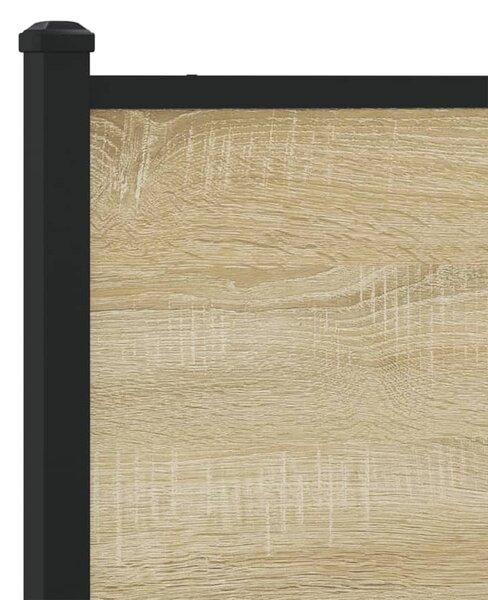 Metalni okvir kreveta bez madraca boja hrasta sonome 140x190 cm - Smeđa / 140 x 190 cm