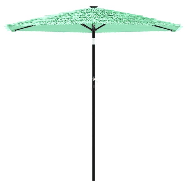 Vrtni suncobran s čeličnom šipkom zeleni 223x223x213 cm - Zelena / 223 x 223 x 213 cm