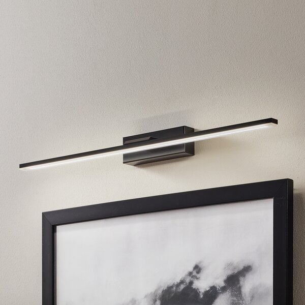 MCJ LED zidna svjetiljka Miroir 60 cm crna 4000K, Crno, kupaonica, Metal