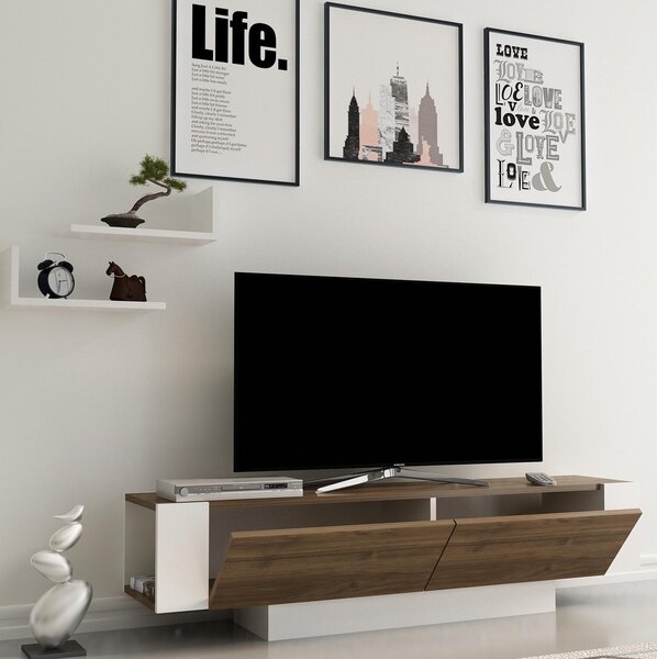 Zondo.hr TV stolić/ormarić Metro (orah + bijela). Akcija -30%. 1102349