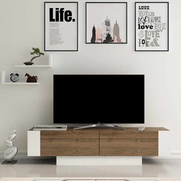 Zondo.hr TV stolić/ormarić Metro (orah + bijela). Akcija -30%. 1102349