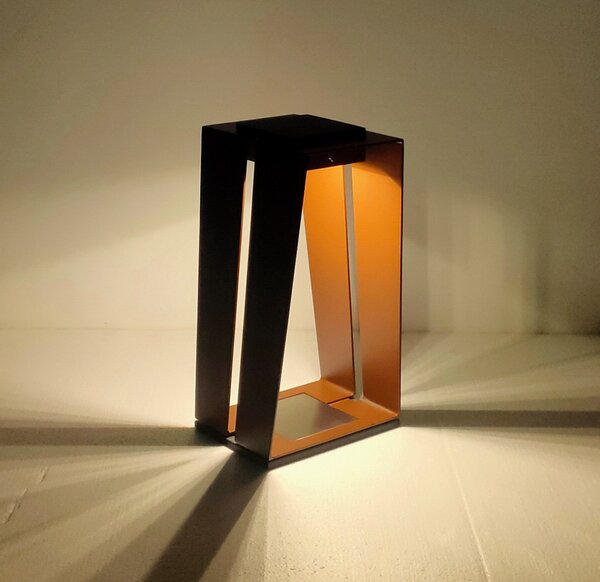 Skaal LED solarna lampa sa senzorom, corten, 40 cm