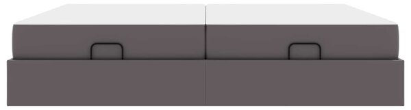 Okvir kreveta s madracem s madracem 2 pcs Siva PVC - Siva / 200 x 200 cm