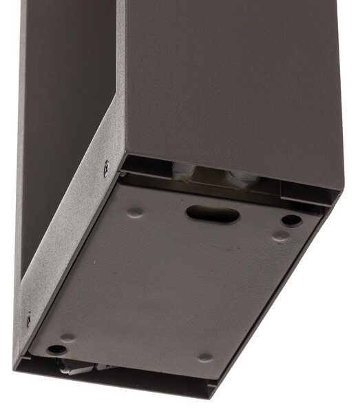 Lindby LED staza Emima, 60 cm, antracit, aluminij, Crno, Metal