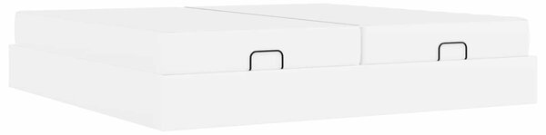 Okvir kreveta s madracem s madracem 2 pcs Bijelo PVC - Bijela / 200 x 200 cm