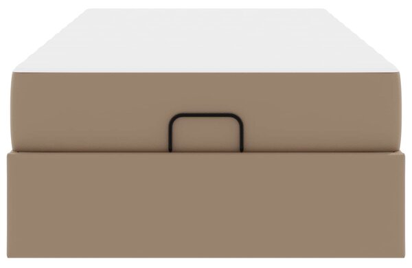Okvir kreveta s madracem Ostalo 2 pcs Smeđa PVC - Žućkastosmeđa / 90 x 190 cm