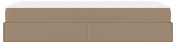Okvir kreveta s madracem Ostalo 2 pcs Smeđa PVC - Žućkastosmeđa / 90 x 190 cm