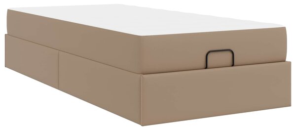 Okvir kreveta s madracem Ostalo 2 pcs Smeđa PVC - Žućkastosmeđa / 90 x 190 cm