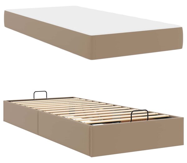 Okvir kreveta s madracem Ostalo 2 pcs Smeđa PVC - Žućkastosmeđa / 90 x 190 cm