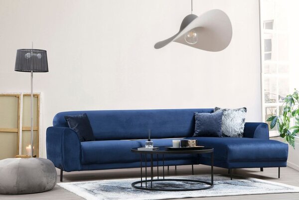 Atelier Del Sofa Kutna garnitura, IMAGE, desna, mornarsko plava, Image Corner Right ( L3-Chl ) - Navy Blue