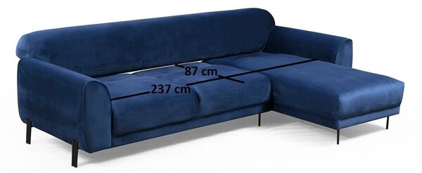 Atelier Del Sofa Kutna garnitura, IMAGE, desna, mornarsko plava, Image Corner Right ( L3-Chl ) - Navy Blue