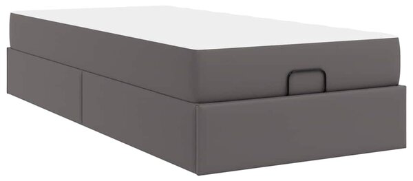 Okvir kreveta s madracem Ostalo 2 pcs Siva PVC - Siva / 90 x 190 cm