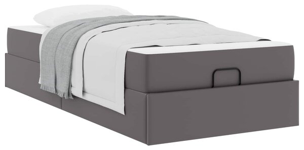 Okvir kreveta s madracem Ostalo 2 pcs Siva PVC - Siva / 90 x 190 cm