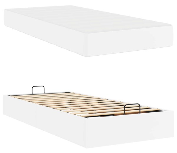 Okvir kreveta s madracem Ostalo 2 pcs Bijelo PVC - Bijela / 80 x 200 cm
