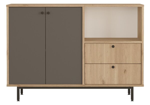 Komoda Rebutia 2 (hrast + antracit)