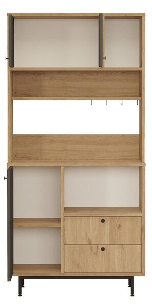 Zondo.hr Ormar s policama Rebutia 4 (hrast + antracit). Akcija -32%. 1102506