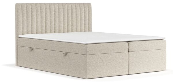 Bež boxspring krevet s prostorom za odlaganje 140x200 cm Spencer – Maison de Rêve