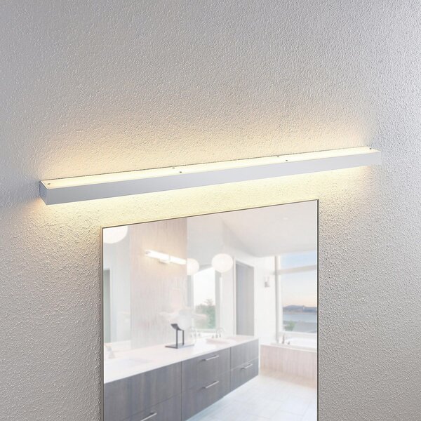 Lindby LED kupaonska zidna svjetiljka Layan, 120 cm, krom, metal, Metalik, kupaonica, Metal