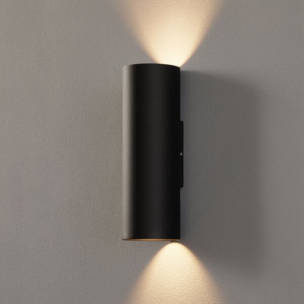 Wever & Ducré Lighting WEVER DUCRÉ Ray mini 2.0 zidna svjetiljka crna, prigušiva, Crno, Dnevni boravak/blagovaonica, Metal