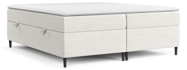 Krem boxspring krevet s prostorom za pohranu 160x200 cm Araya – Maison de Rêve