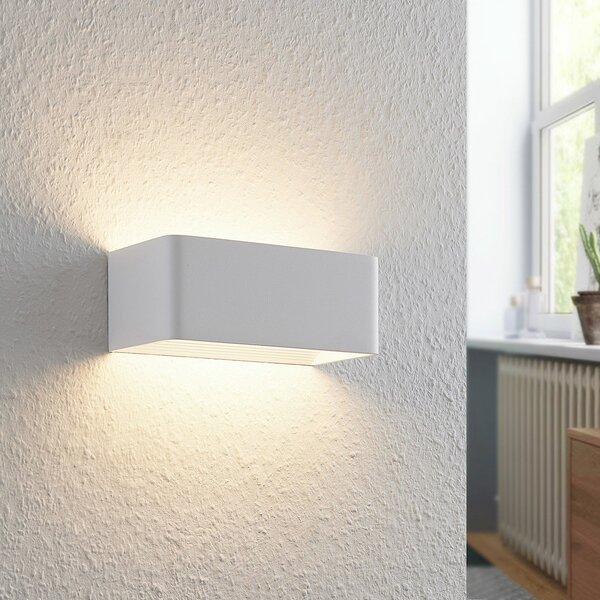 Arcchio Archio LED zidna lampa Karam, 20 cm, bijela, metal, gore/dolje, Bijela, Dnevni boravak/blagovaonica, Aluminij