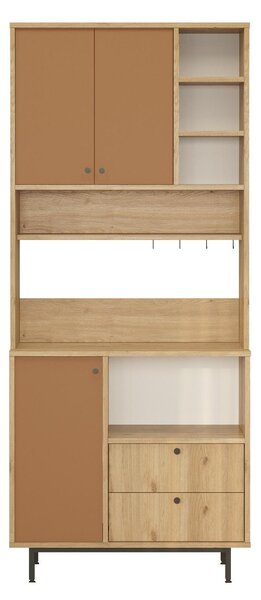 Zondo.hr Ormar s policama Rebutia 6 (hrast + cigla). Akcija -30%. 1102517