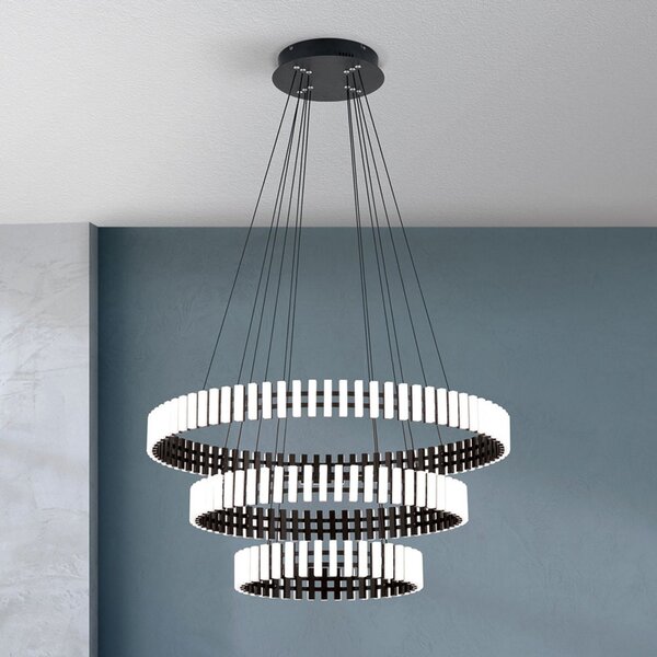 ORION Mansion LED visilica, prigušiva, prigušiva, Bijela, Dnevni boravak/blagovaonica, Metal