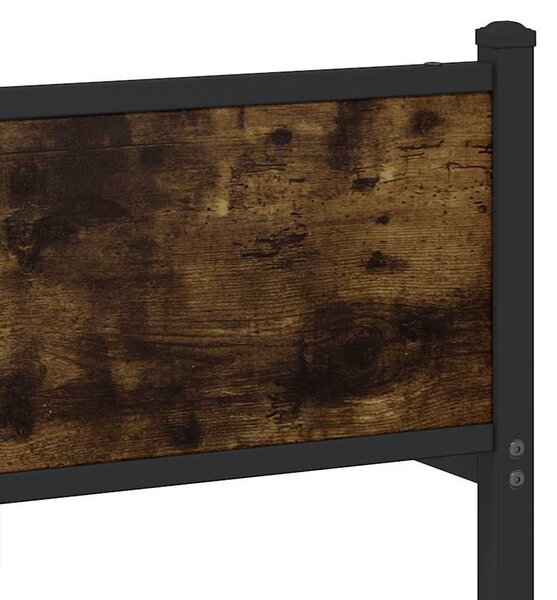 Metalni okvir kreveta bez madraca boja hrasta 140x190 cm - Smeđa / 140 x 190 cm