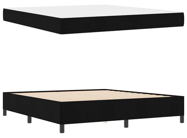 Krevet s opruga kutije Crna 180 x 200 cm tkanina - Crna / 180 x 200 cm