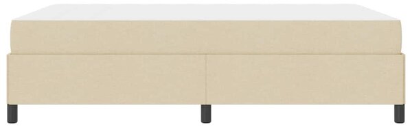 Krevet s opruga kutije Krema 160 x 200 cm tkanina - Krem / 160 x 200 cm