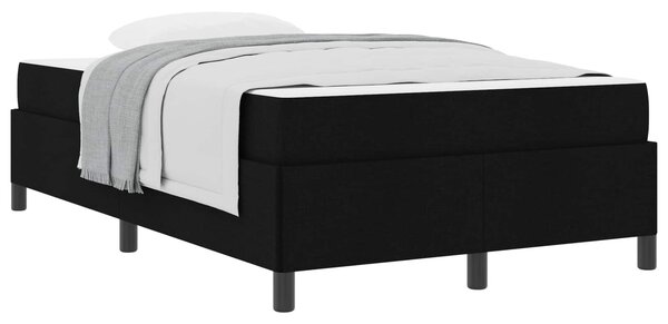 Krevet s opruga kutije Crna 120 x 190 cm tkanina - Crna / 120 x 190 cm