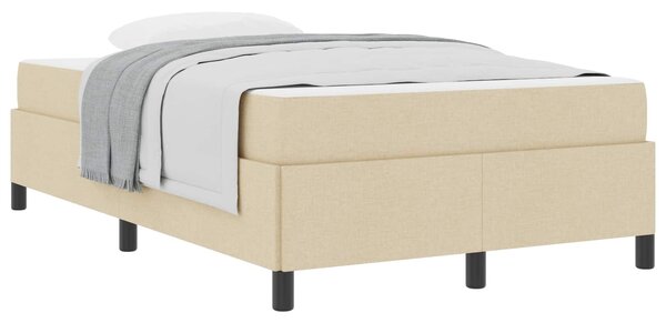 Krevet s opruga kutije Krema 120 x 190 cm tkanina - Krem / 120 x 190 cm
