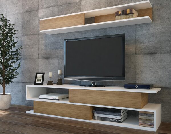 Zondo.hr Set za dnevni boravak Simpsonic (teak + bijela). Akcija -30%. 1102577