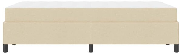 Krevet s opruga kutije Krema 120 x 190 cm tkanina - Krem / 120 x 190 cm