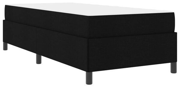 Krevet s opruga kutije Crna 90 x 200 cm tkanina - Crna / 90 x 200 cm