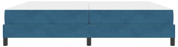 Krevet s opruga kutije Tamno plava 200 x 200 cm tkanina - Plava / 200 x 200 cm