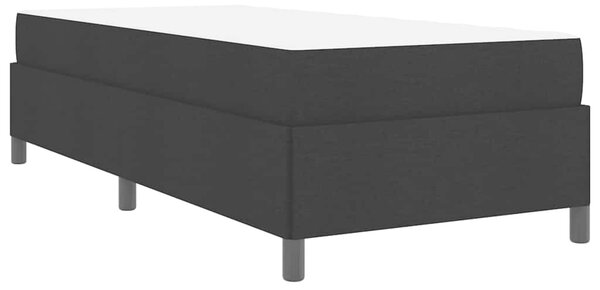 Krevet s opruga kutije Crna 90 x 200 cm tkanina - Crna / 90 x 200 cm