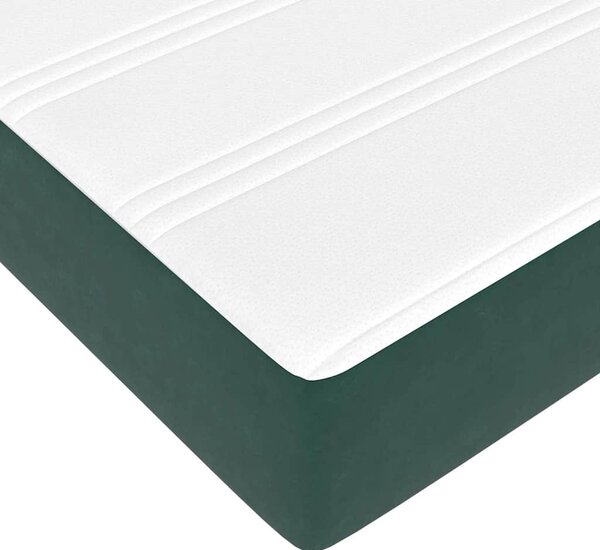 Krevet s opruga kutije Tamnozelena 80 x 220 cm tkanina - Zelena / 80 x 220 cm