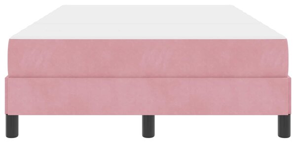 Krevet s opruga kutije Ružičasta 120 x 220 cm tkanina - Ružičasta / 120 x 220 cm