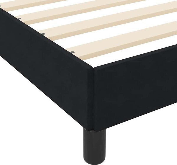 Krevet s opruga kutije s madracem Crna 160 x 210 cm tkanina - Crna / 160 x 210 cm
