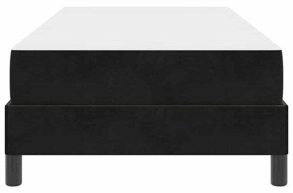 Krevet s opruga kutije s madracem Crna 80 x 220 cm tkanina - Crna / 80 x 220 cm