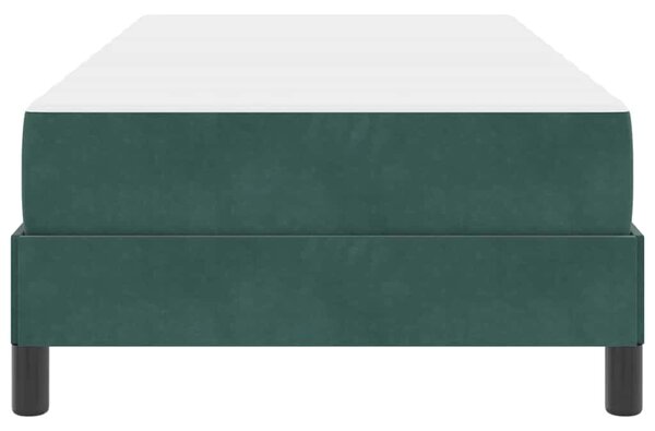 Krevet s opruga kutije Tamnozelena 80 x 220 cm tkanina - Zelena / 80 x 220 cm