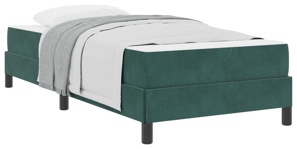 Krevet s opruga kutije Tamnozelena 80 x 220 cm tkanina - Zelena / 80 x 220 cm