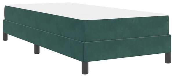 Krevet s opruga kutije Tamnozelena 80 x 220 cm tkanina - Zelena / 80 x 220 cm